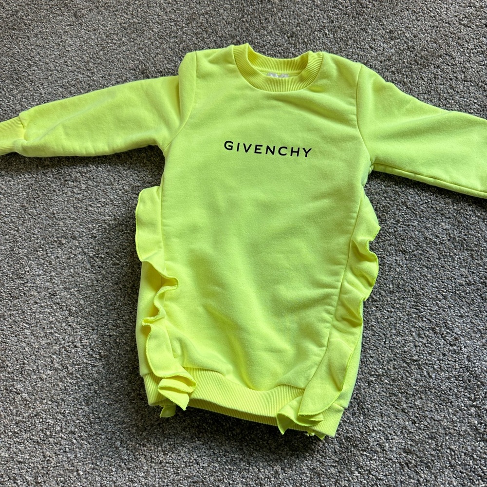 Givenchy Neon Yellow Baby toddler dress